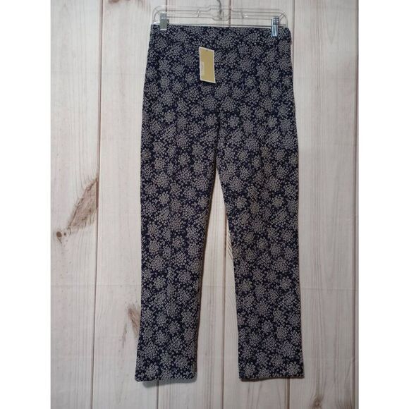 Michael‎ Kors Pants Ladies Small Blue White Ankle - Picture 1 of 8